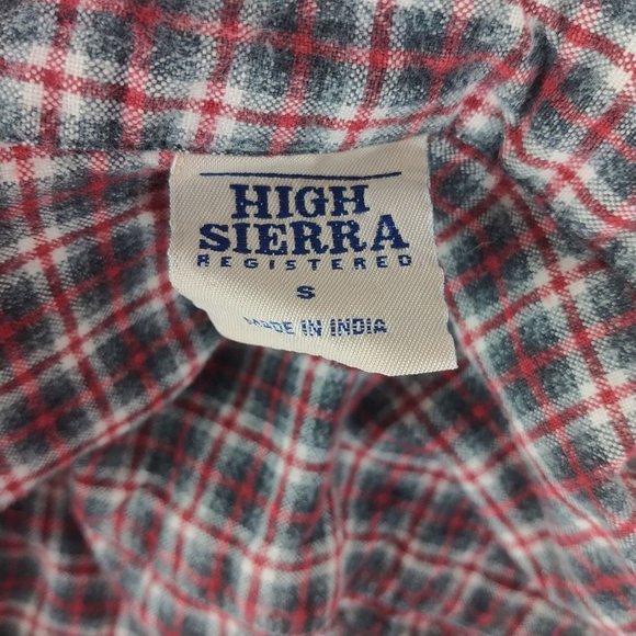 Women's High Sierra Long Sleeve Flannel Plaid Button Up Shirt Sz. S - Picture 7 of 7